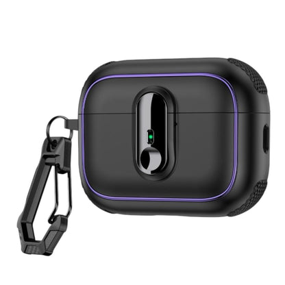 Estuche – Armor Magnetic negro con morado para AirPods Pro 1 y 2