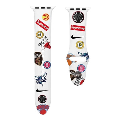 Pulsera - NBA equipos deportiva blanco para Apple Watch