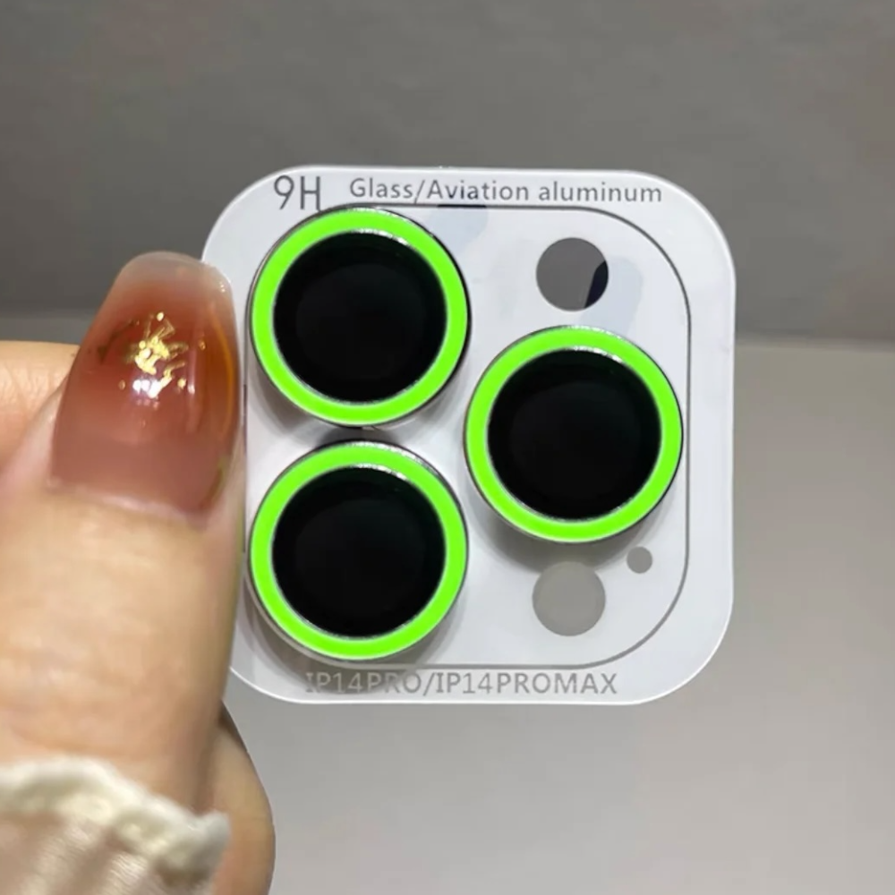 Protectores de cámara - Aros luminoso verde limon