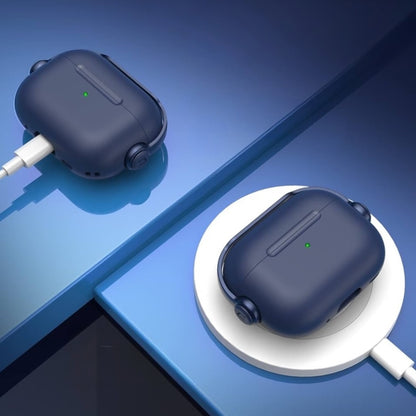 Estuche – Dabuna con simulación audífonos antishock azul para AirPods Pro 1 y 2