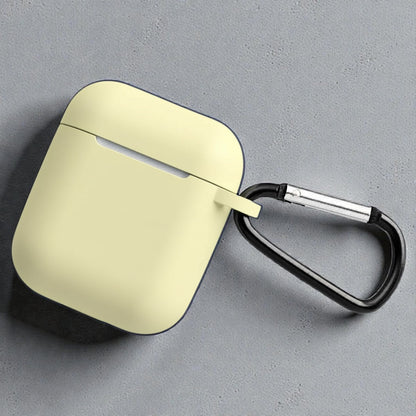 Estuche – Silicon Amarillo pálido para AirPods 1 y 2