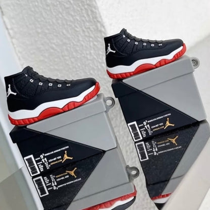 Estuche – Tenis Jordan 11 Bred para AirPods  pro 1 y 2