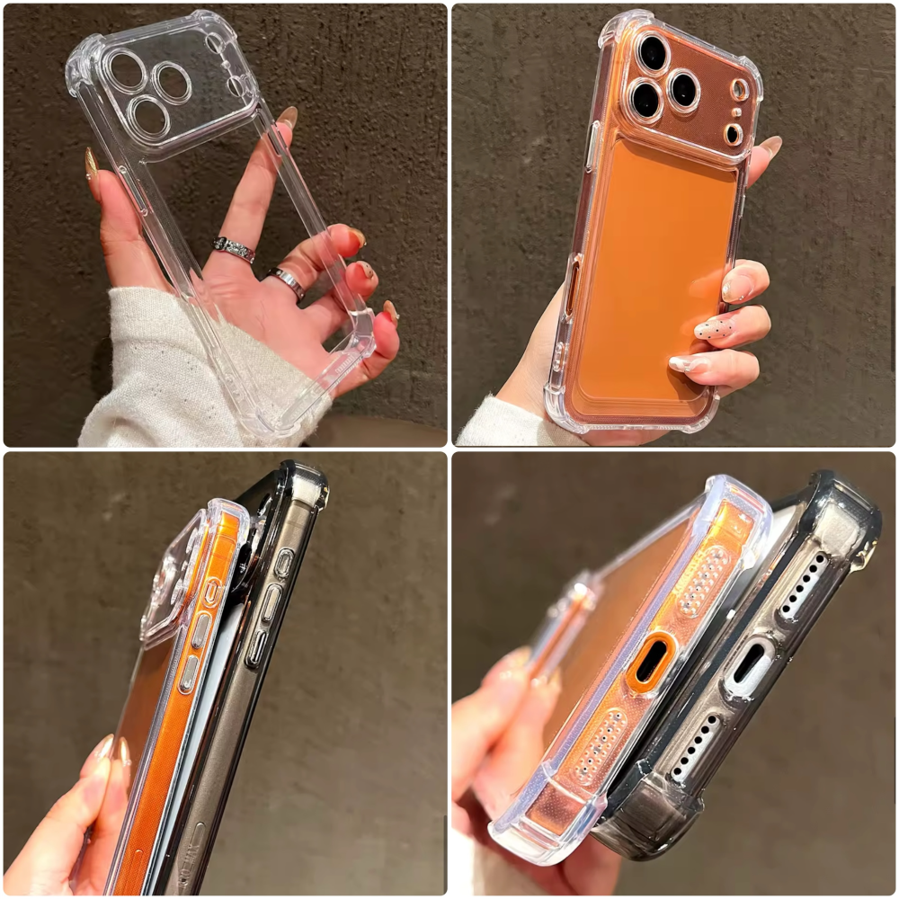 Estuche - Shockproof con orilla reforzada transparente para iPhone 17 Air