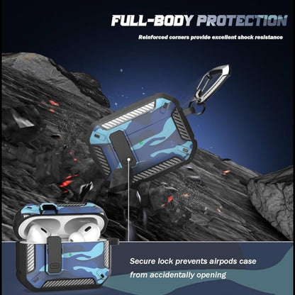 Estuche – Militar case azul antishock para AirPods Pro 1 y 2