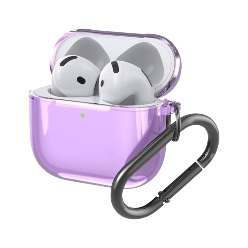Estuche – Silicon transparente Lila para AirPods Pro 1 y 2