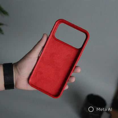 Estuche – Silicona Suave Rojo para iPhone 17 Pro Max