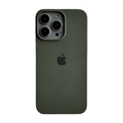 Estuche – Silicona Suave Verde oscuro para iPhone 16 Pro