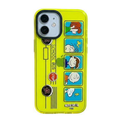 Estuche - Snoopy Charlie Brown School Bus para iPhone 12 normal