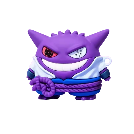 Estuche – Diseño Anime Gengar Ninja Para AirPods 4 Morado
