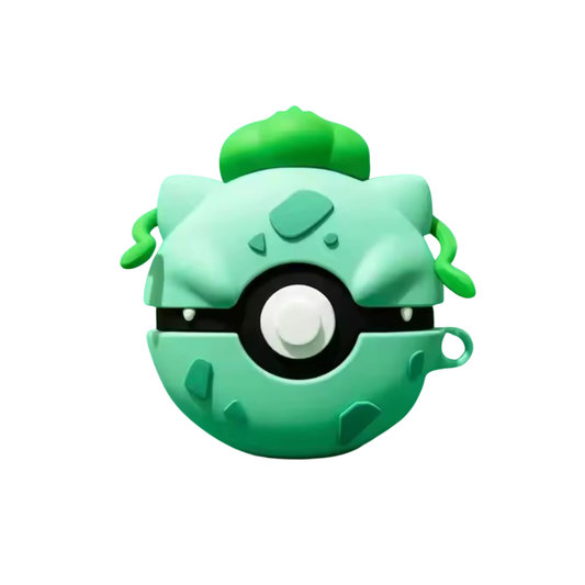 Estuche – Diseño Anime Bulbasaur Pokéball Para AirPods 4 Verde