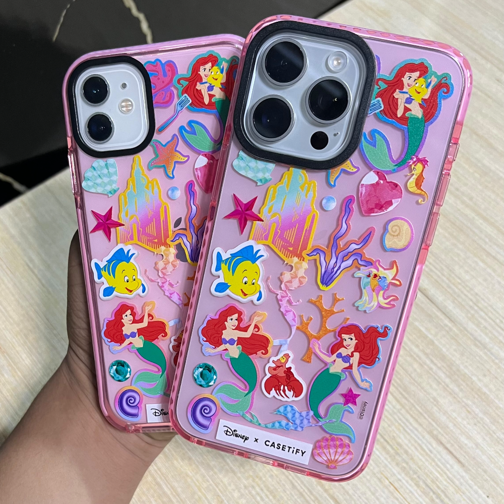 Estuche - Ariel Sirenita Rosa iPhone 16 normal