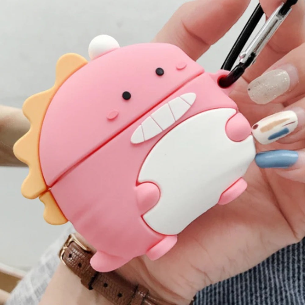 Estuche – Dino Rosado para AirPods Pro 1 y 2