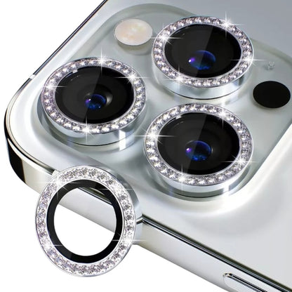 Protectores de cámara - Aros con diamantes  plateado