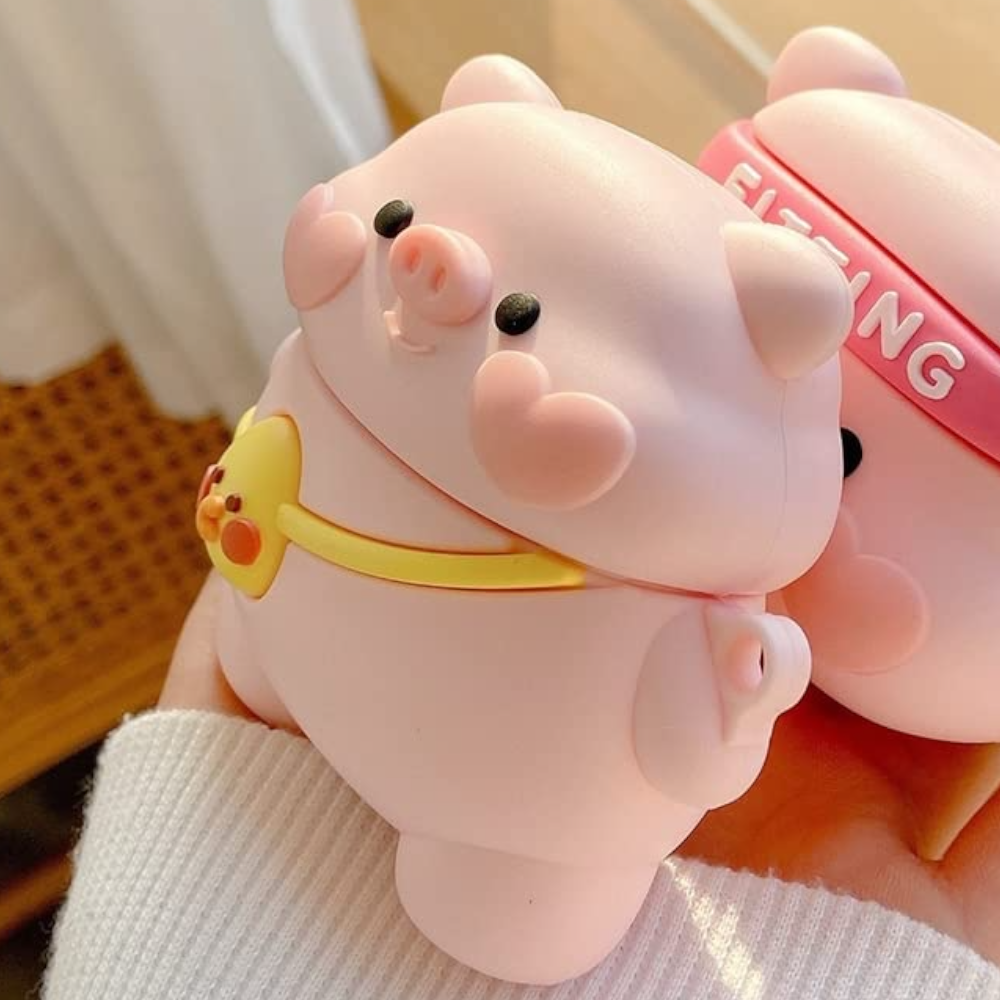 Estuche – Cerdito Rosado con cartera para AirPods 3