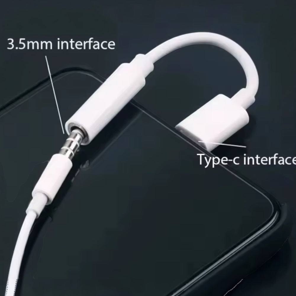 Cable - Adaptador USB-C a auxiliar Jack 3.5mm