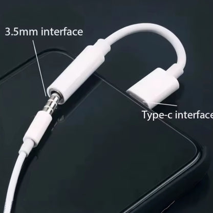 Cable - Adaptador USB-C a auxiliar Jack 3.5mm