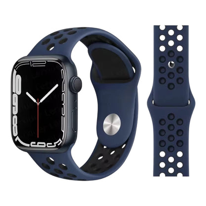 Pulsera - Deportiva Nike Azul marino   con agujeros negros para Apple Watch