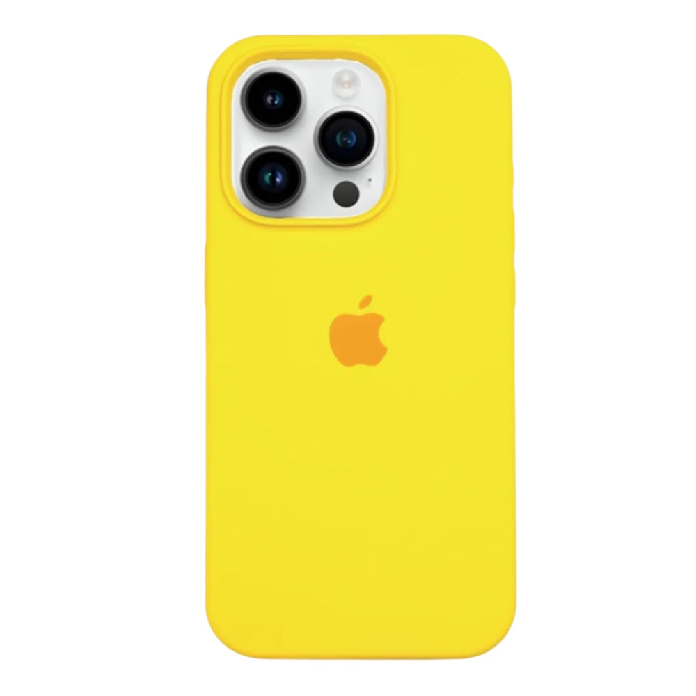 Estuche – Silicona Suave amarillo  para iPhone 12 Pro Max