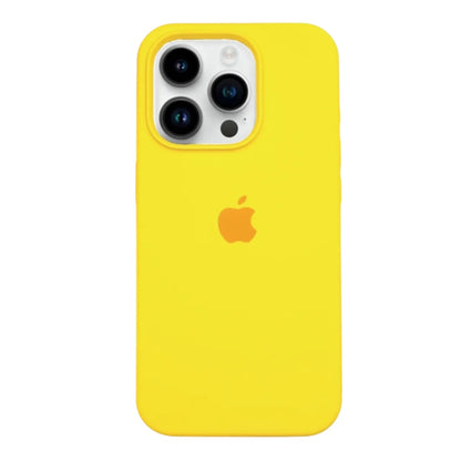 Estuche – Silicona Suave amarillo  para iPhone 12 Pro Max