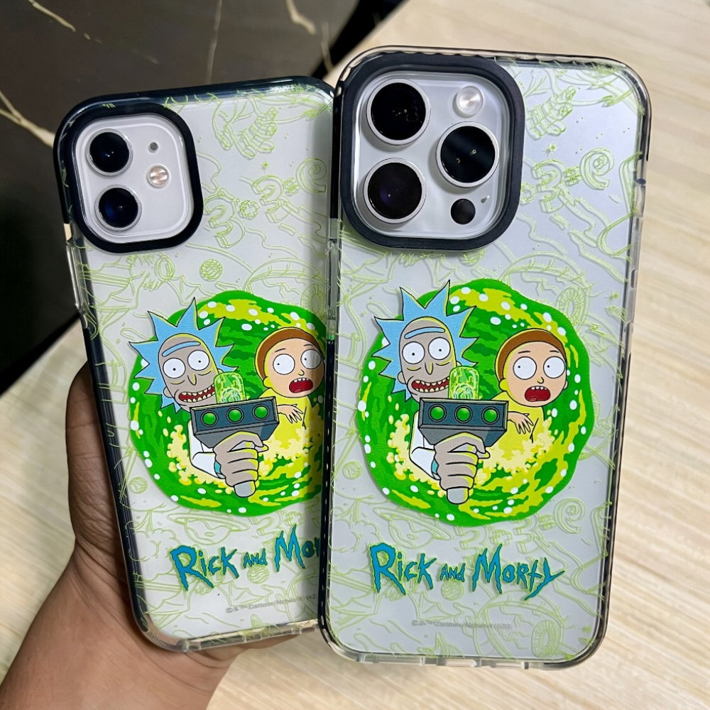 Estuche - Rick and Morty Portal Verde para iPhone 14 plus
