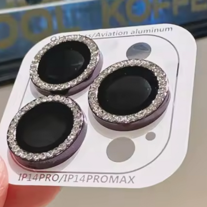 Protectores de cámara - Aros con diamantes morado oscuro