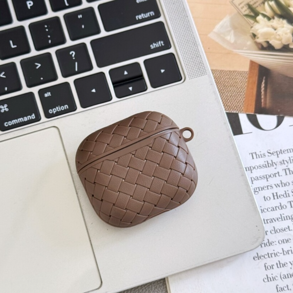 Estuche – Tejido marrón para AirPods Pro 1 y 2