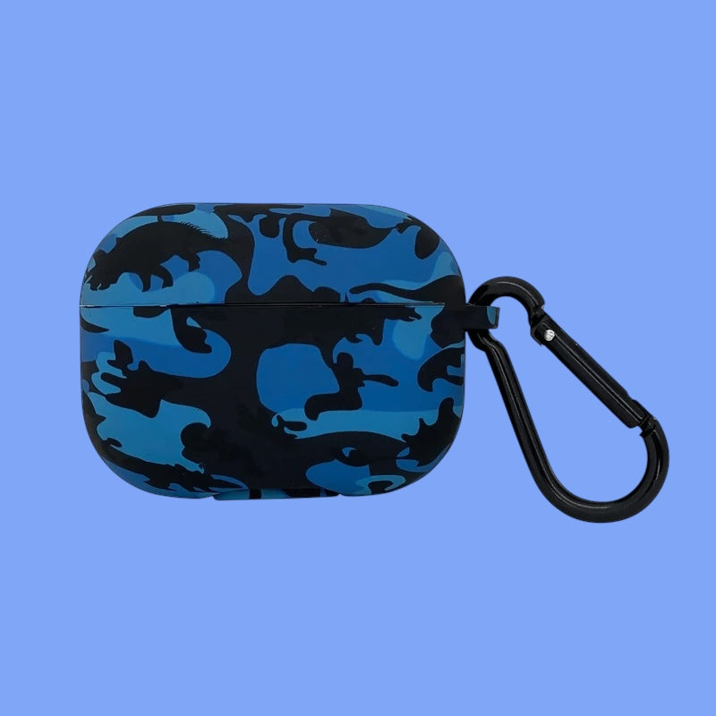 Estuche – Camuflaje azul para AirPods Pro 1 y 2