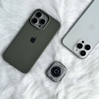 Estuche – Silicona Suave Verde oscuro para iPhone 16 Pro