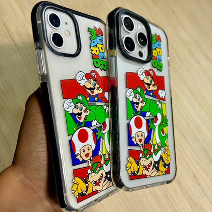 Estuche - Super Mario Bros Nintendo Personajes Yoshi Toad para iPhone 16 plus