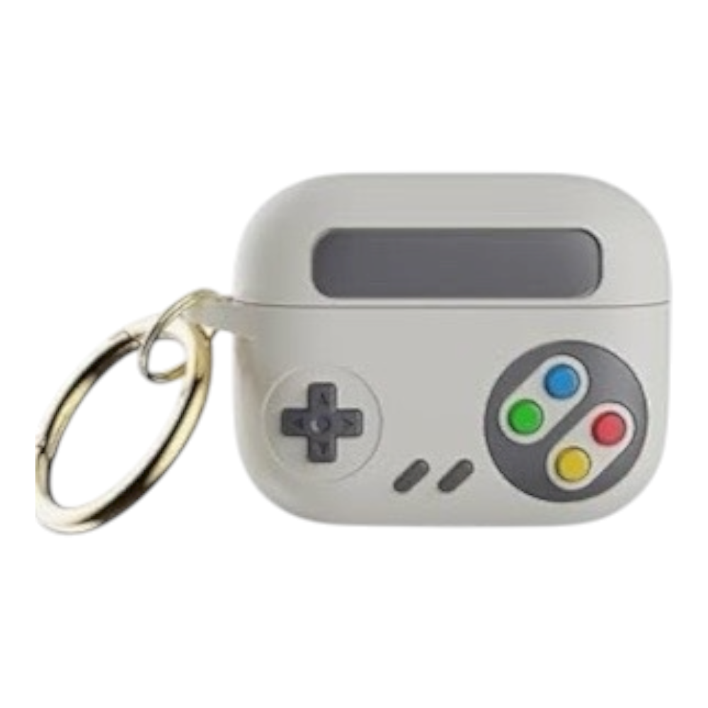 Estuche – Funda controlador de juegos retro gris para AirPods Pro 1 y 2