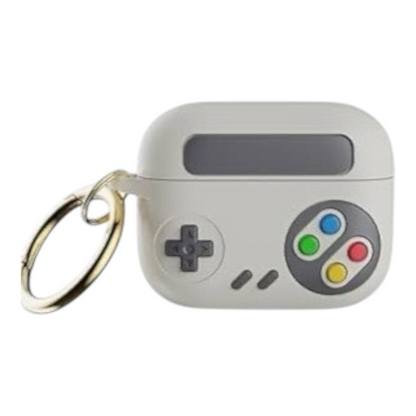 Estuche – Funda controlador de juegos retro gris para AirPods Pro 1 y 2