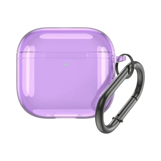 Estuche – Silicon transparente Lila para AirPods Pro 1 y 2