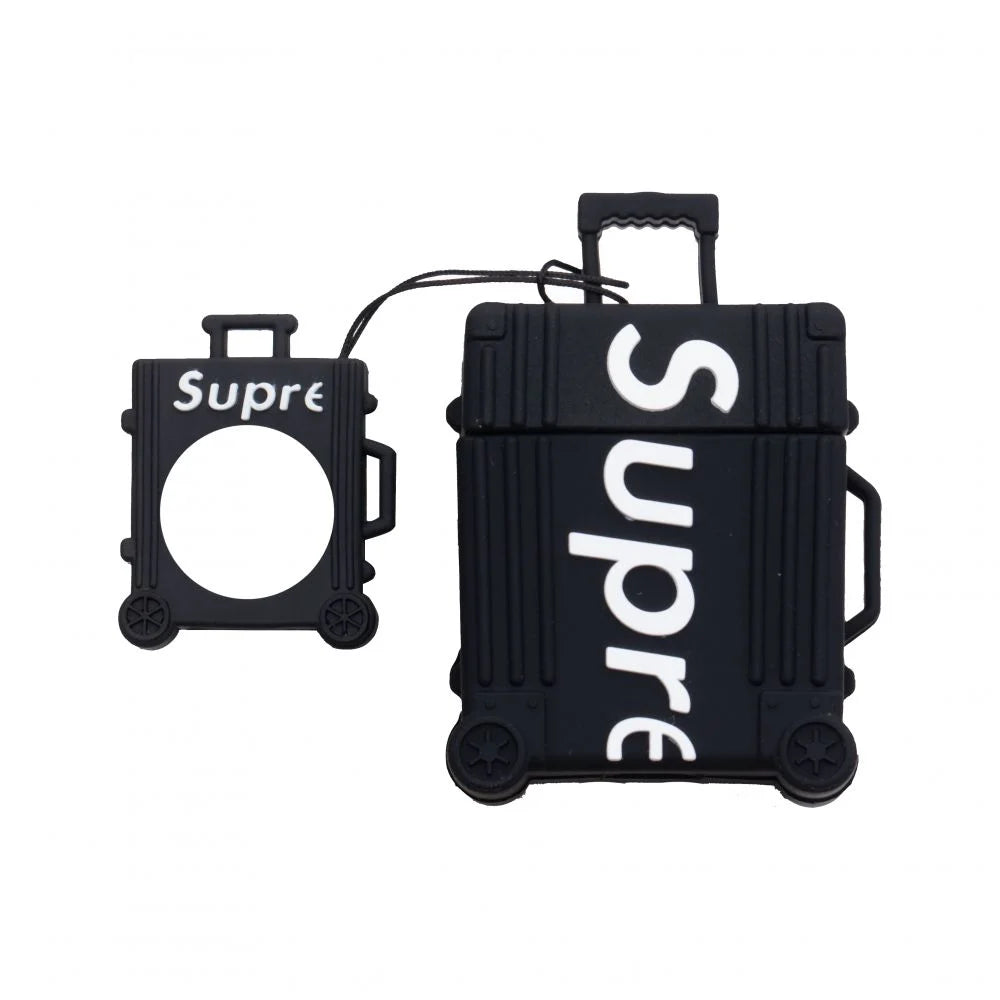 Estuche – Supreme Maleta negra para AirPods 1 y 2