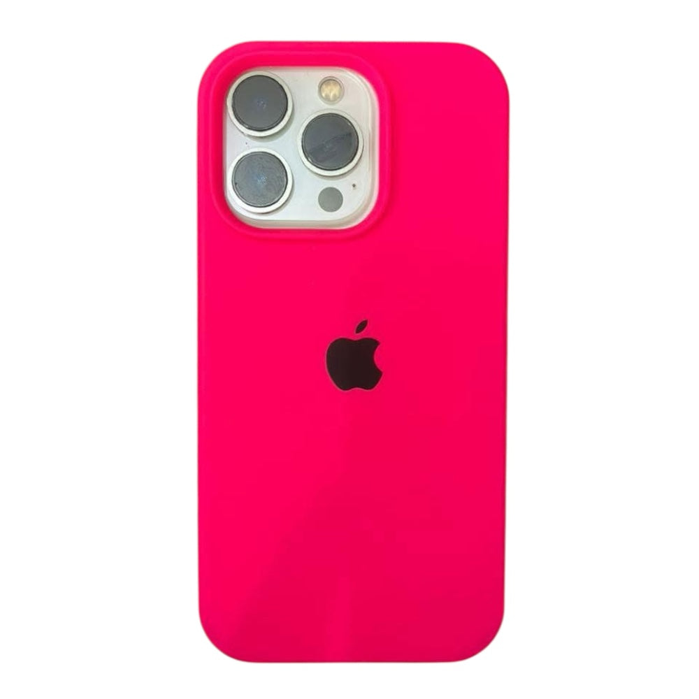 Estuche – Silicona Suave Fucsia para iPhone 13 Pro