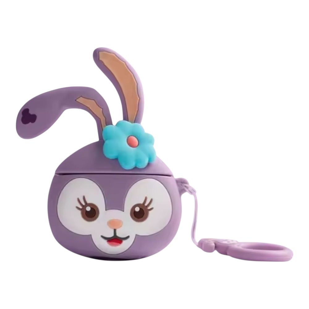 Estuche – Conejita Lila con Flor para AirPods 3