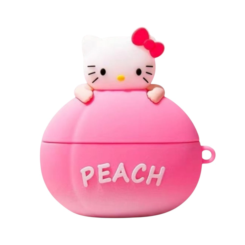 Estuche – Melocotón con Hello Kitty para AirPods Pro 1 y 2