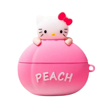 Estuche – Melocotón con Hello Kitty para AirPods Pro 1 y 2