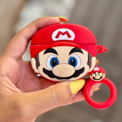 Estuche – Mario Bros con Anillo para AirPods Pro 1 y 2