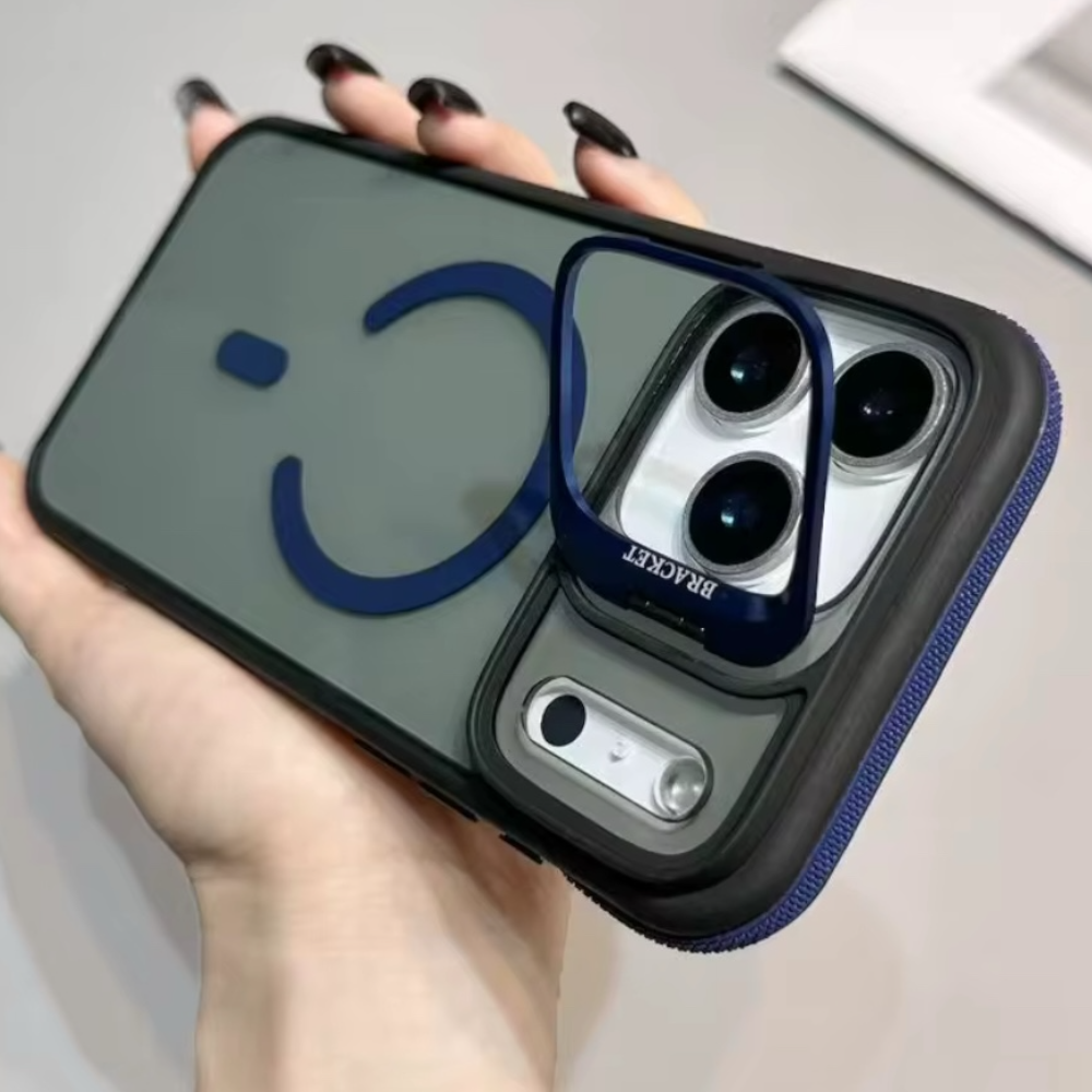 Estuche - Gravity Ridge de lujo negro con azul iPhone iPhone 17 air