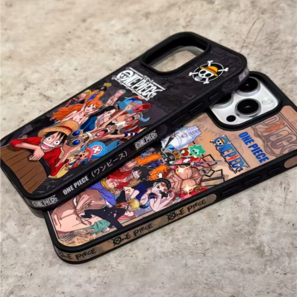Estuche - One Piece Anime Luffy Crew para iPhone 13 normal