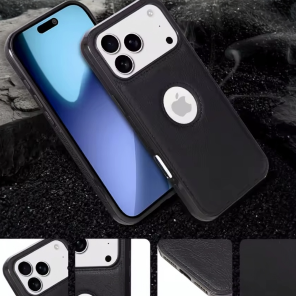 Estuche - Cuero con Ventana Negro para iPhone 17 Pro Max