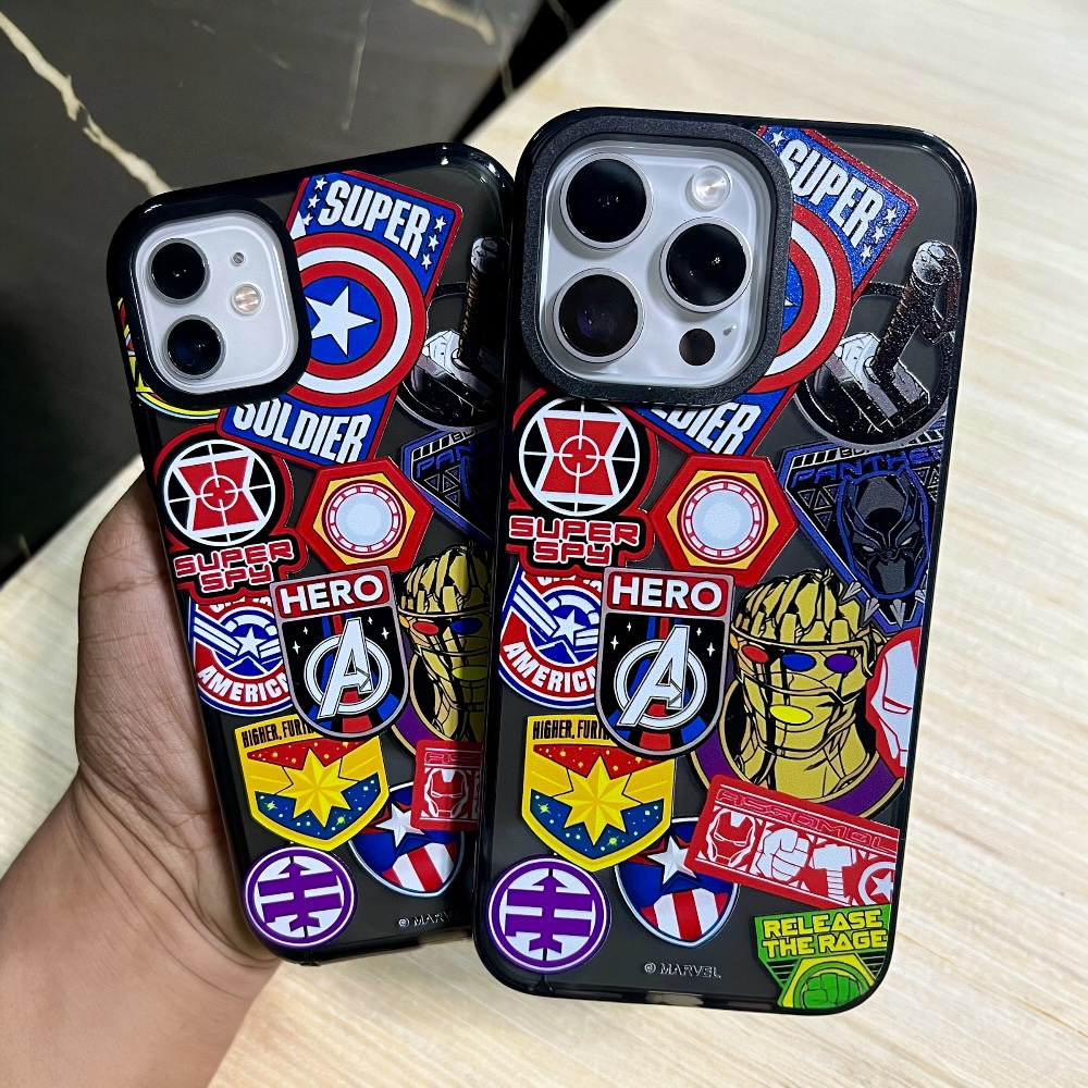Estuche - Marvel Stickers Edition para iPhone 15 plus