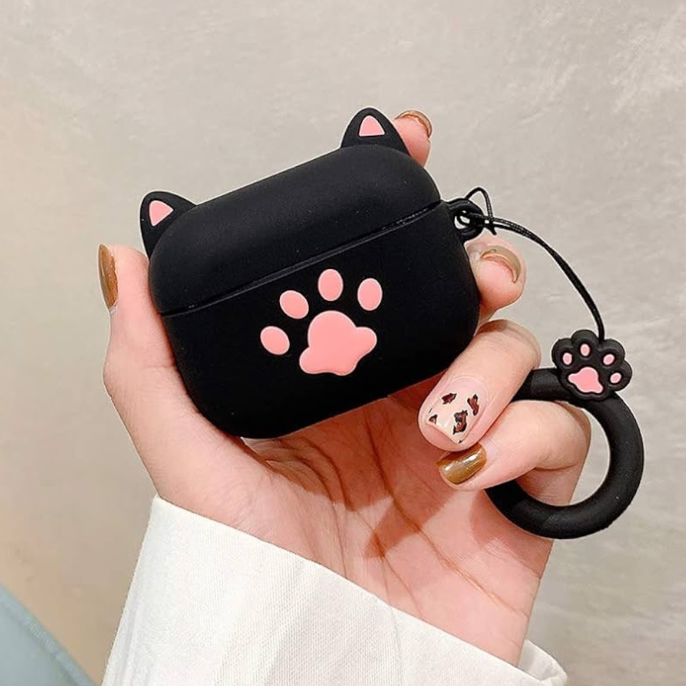 Estuche – Patita negra  para AirPods Pro 1 y 2