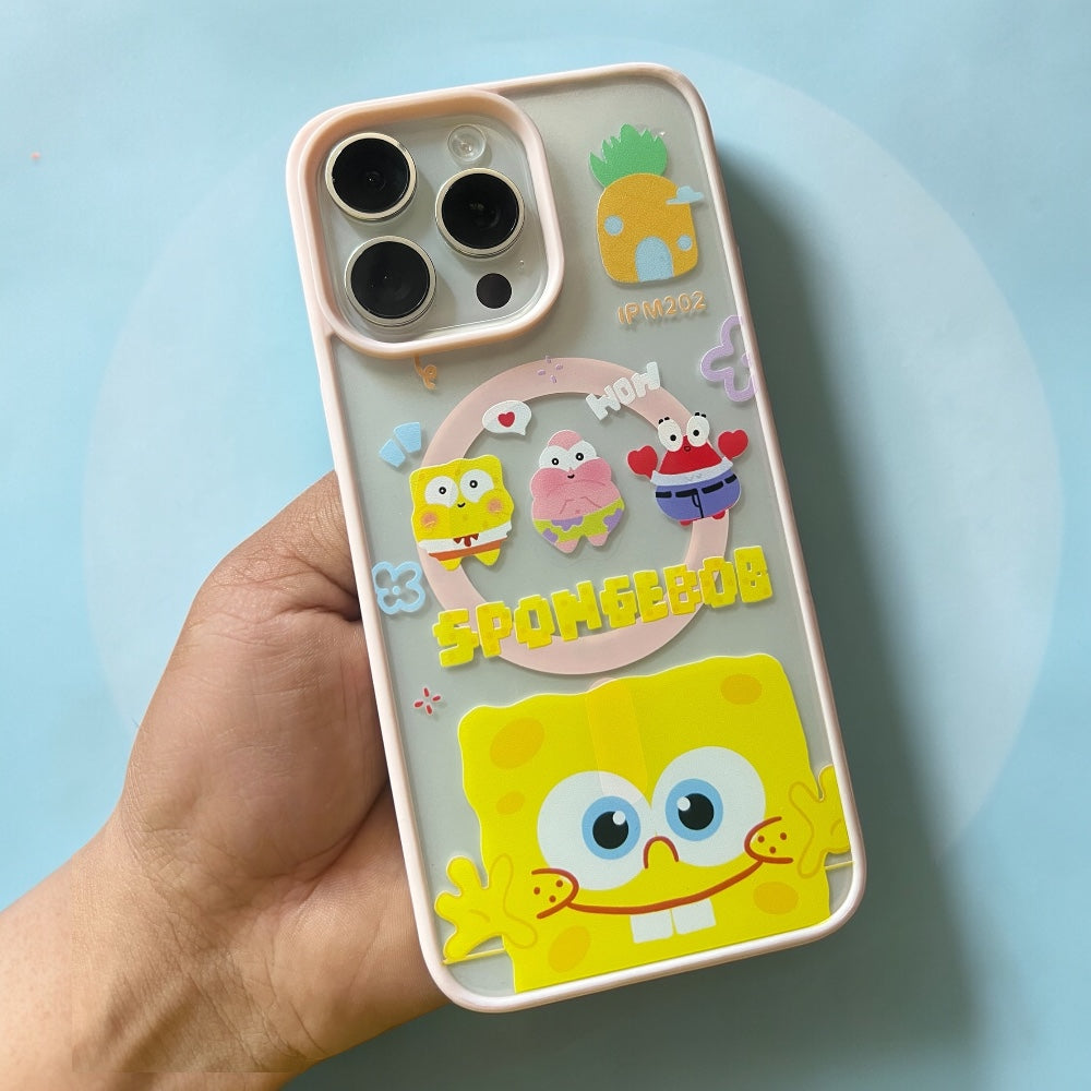 Estuche - Bob esponja para iPhone 15 Pro Max