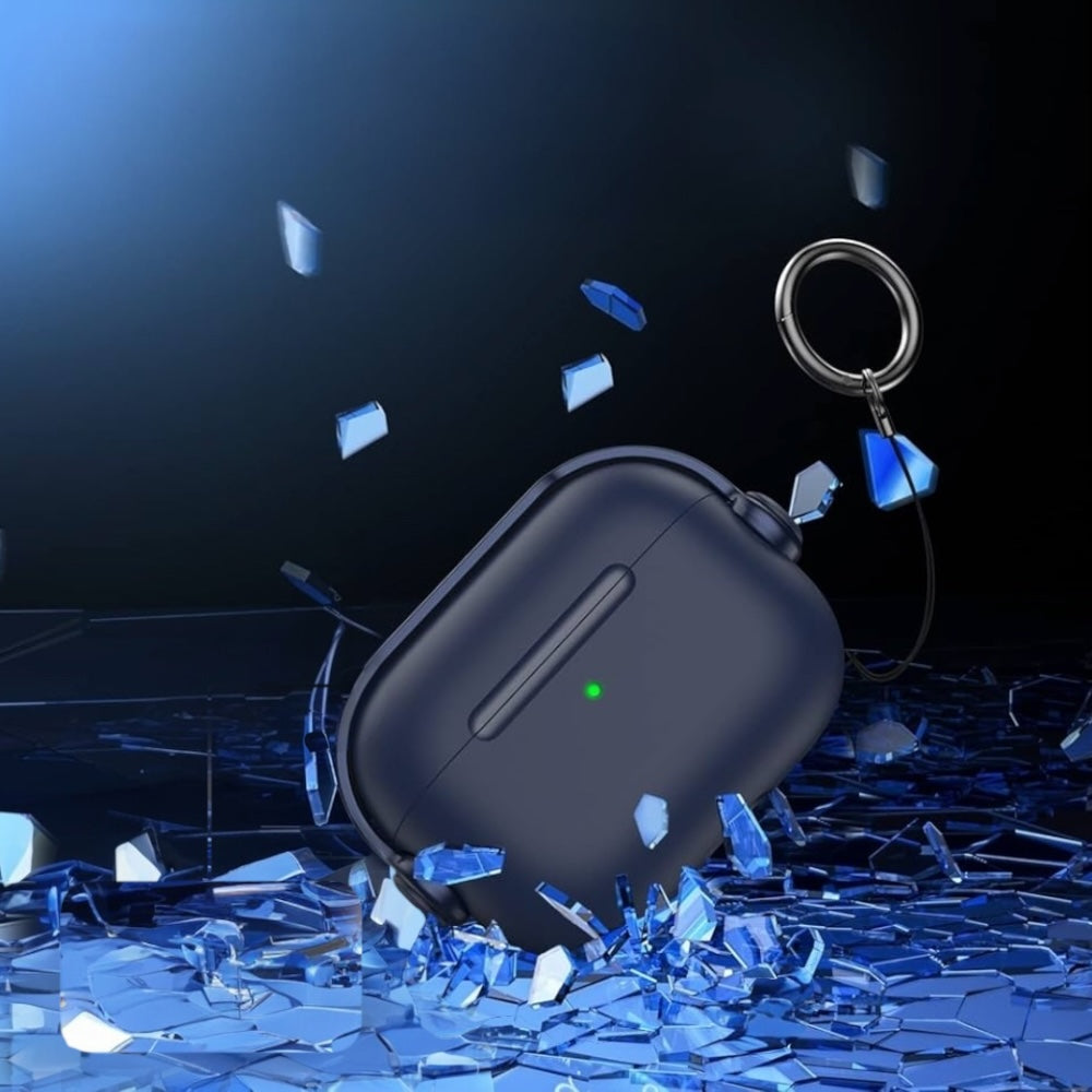 Estuche – Dabuna con simulación audífonos antishock azul para AirPods Pro 1 y 2