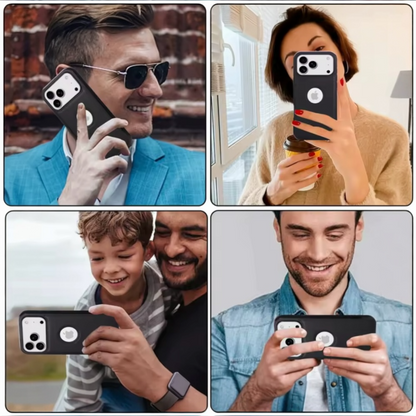 Estuche - Cuero con Ventana Negro para iPhone 17 Pro Max