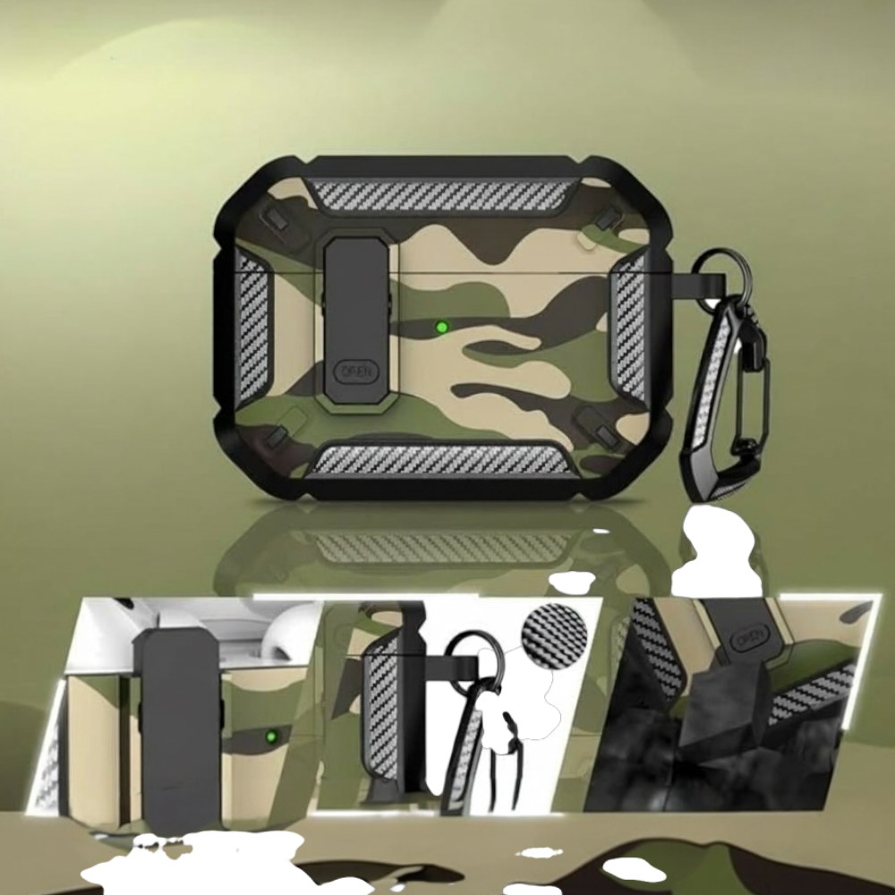 Estuche – Militar case verde antishock para AirPods Pro 1 y 2