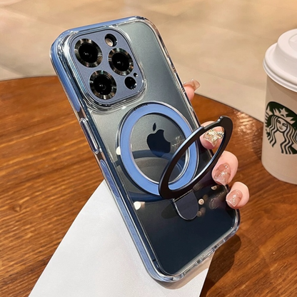 Estuche - Luxury Magnético Azul para iPhone 15 pro Max