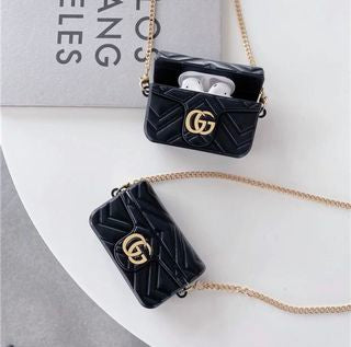 Estuche – Gucci Bolso negro para AirPods 1 y 2