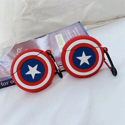 Estuche – Escudo capitán América  para AirPods 1 y 2
